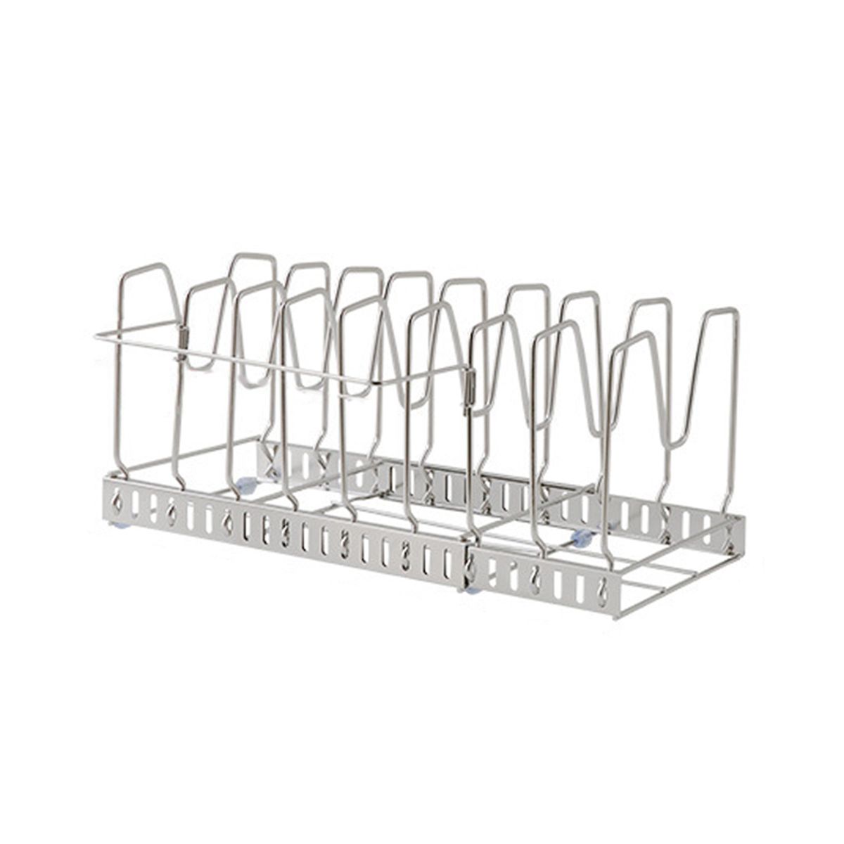 Pan Organiser Rack Pot Lid Organizers with Dividers