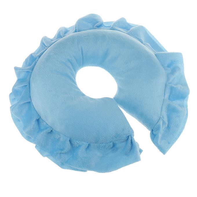 U Shape Spa Salon  Table Cradle Face Pillow Neck Head Skyblue