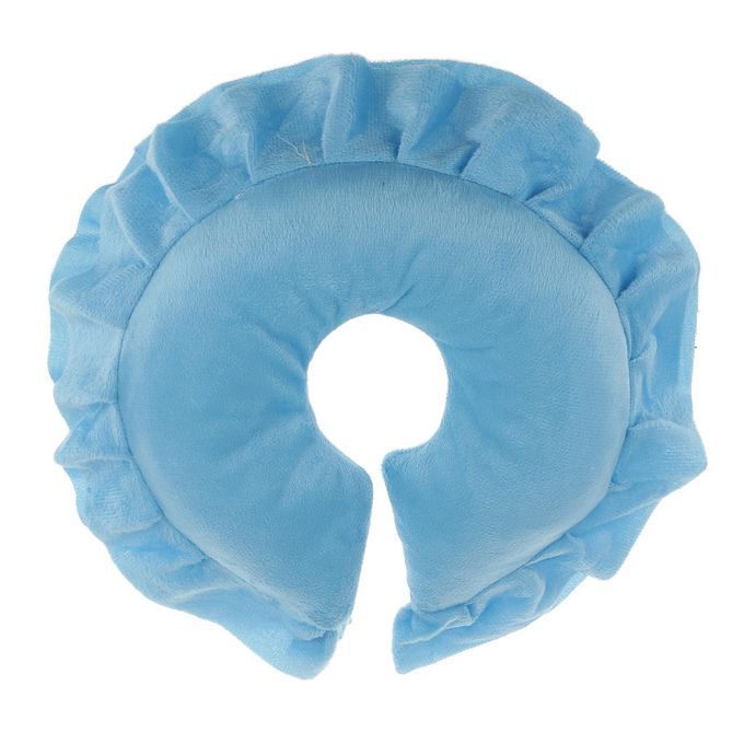 U Shape Spa Salon  Table Cradle Face Pillow Neck Head Skyblue