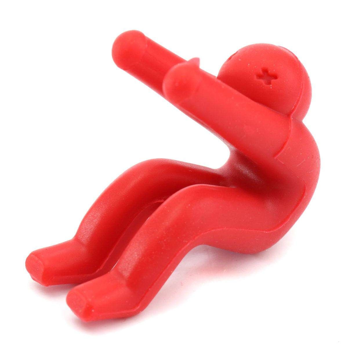 6pcs Fashion Palstic Multifunction Creative Villain Spill-proof Lid Rack New Red