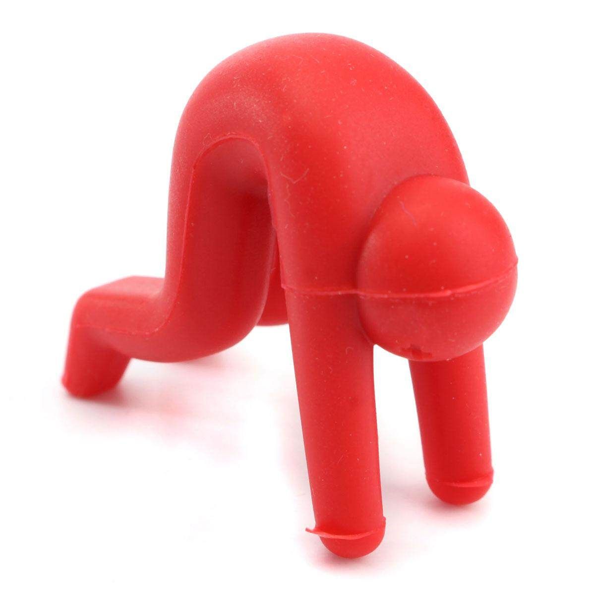 6pcs Fashion Palstic Multifunction Creative Villain Spill-proof Lid Rack New Red