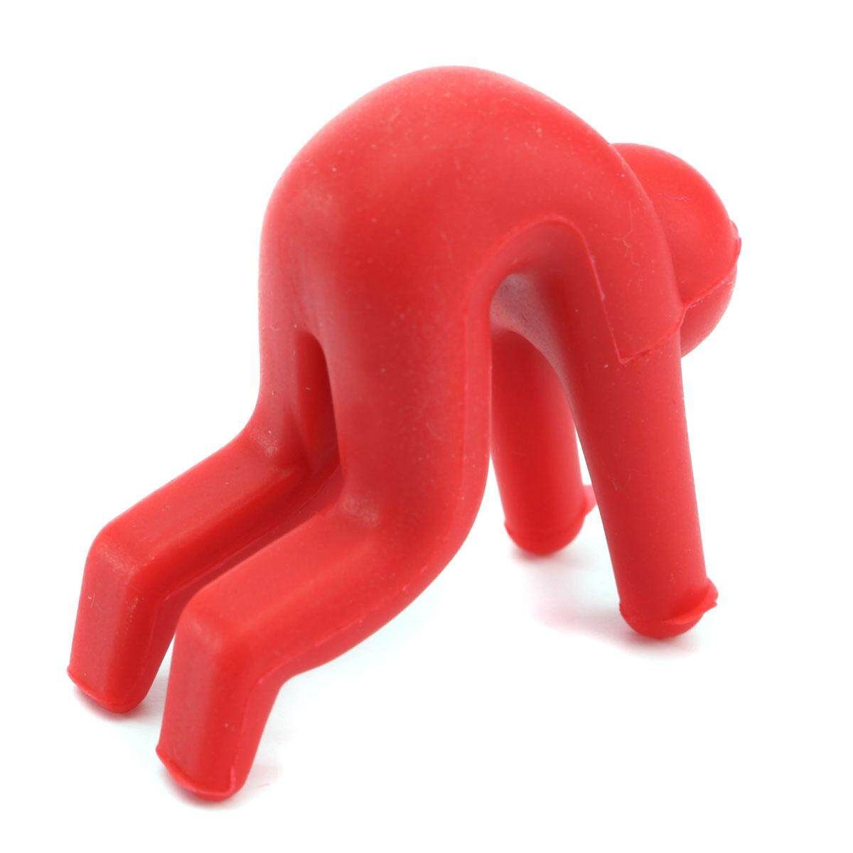 6pcs Fashion Palstic Multifunction Creative Villain Spill-proof Lid Rack New Red