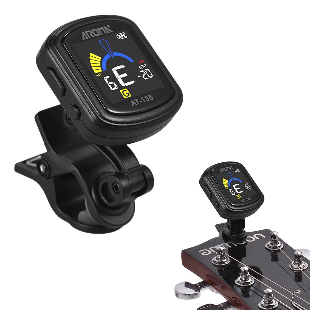 AT-105 Rechargeable Clip-on Tuner Color Screen