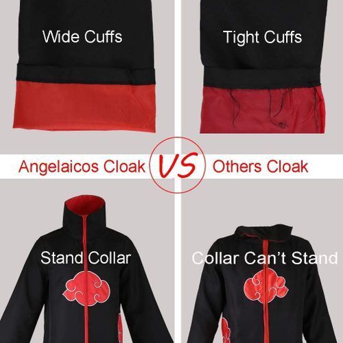 Cosplay Robe Halloween Costume Uniform Cloak Akatsuki Uchiha