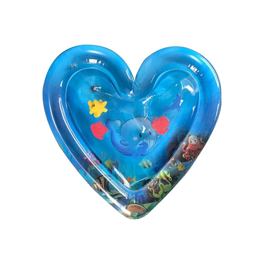 60 * 65cm Baby Heart Colorful Inflatable Water Play Mat