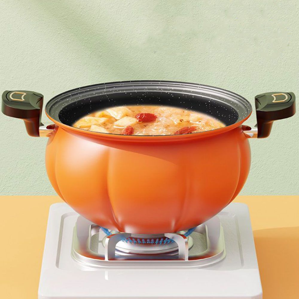 8 Liters Non Stick Pressure Pot With Glass Cover + Spatula