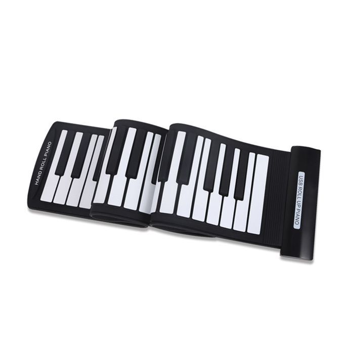 Portable 61 Keys Flexible Roll-Up Piano USB MIDI Electronic.