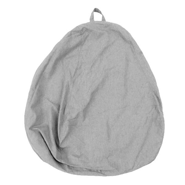 Lazy Sofa Cover Unfilled Linen Recliner Seat Bean Bag Puff