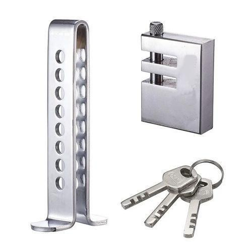 Car Auto Stainless Steel Anti-Theft Clutch Car Brake Safety Lock Tool Accelerator Pedal Lock With Keys Suitable For Clutch Height Under 19.5cm