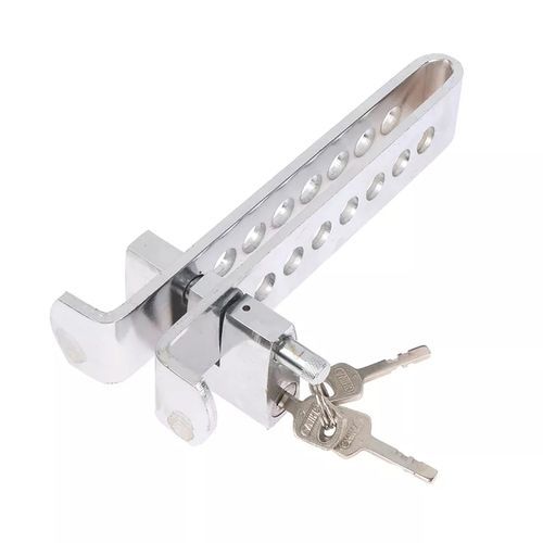 Car Auto Stainless Steel Anti-Theft Clutch Car Brake Safety Lock Tool Accelerator Pedal Lock With Keys Suitable For Clutch Height Under 19.5cm