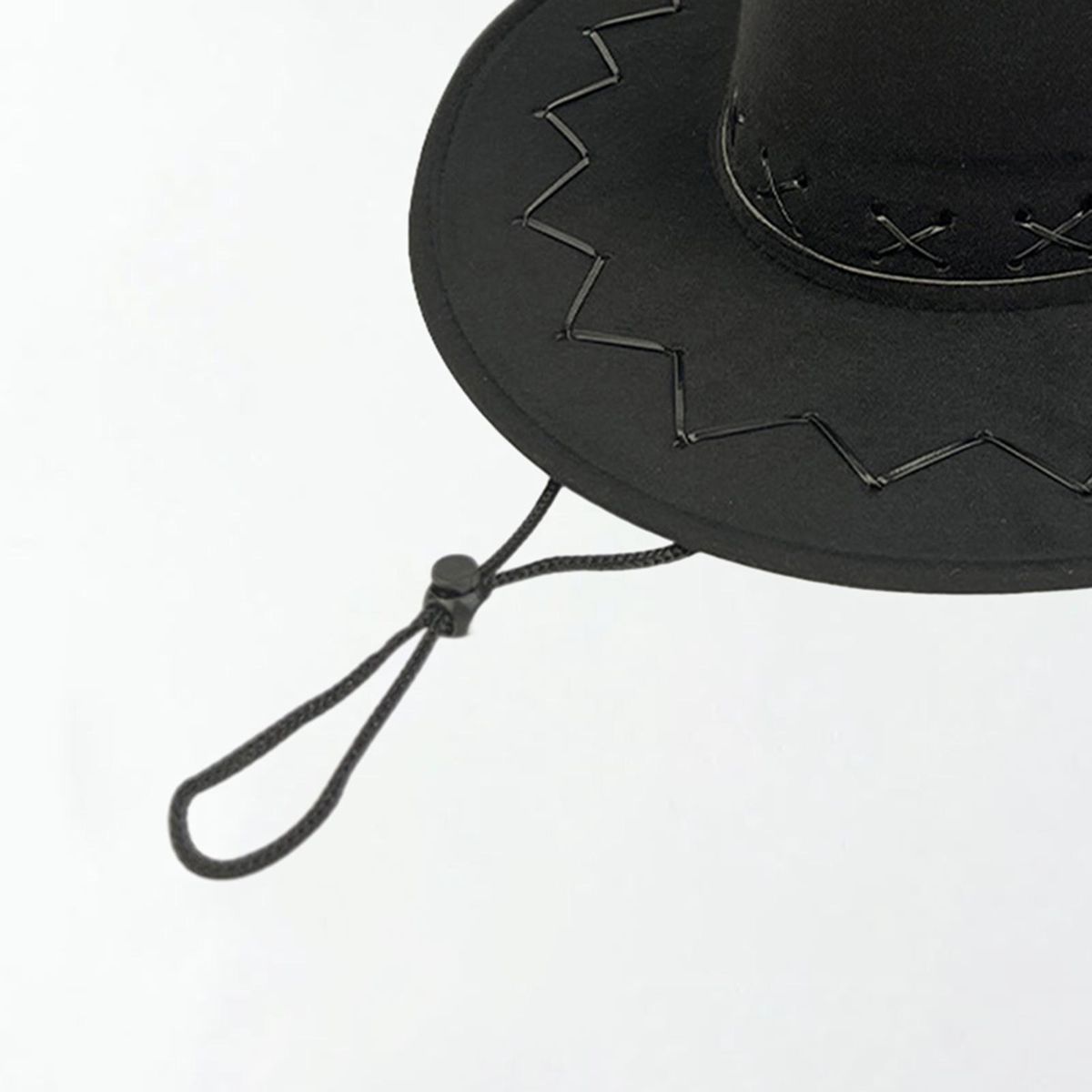 Top Hat Western Cowboy Cowgirl Sun Hat Black
