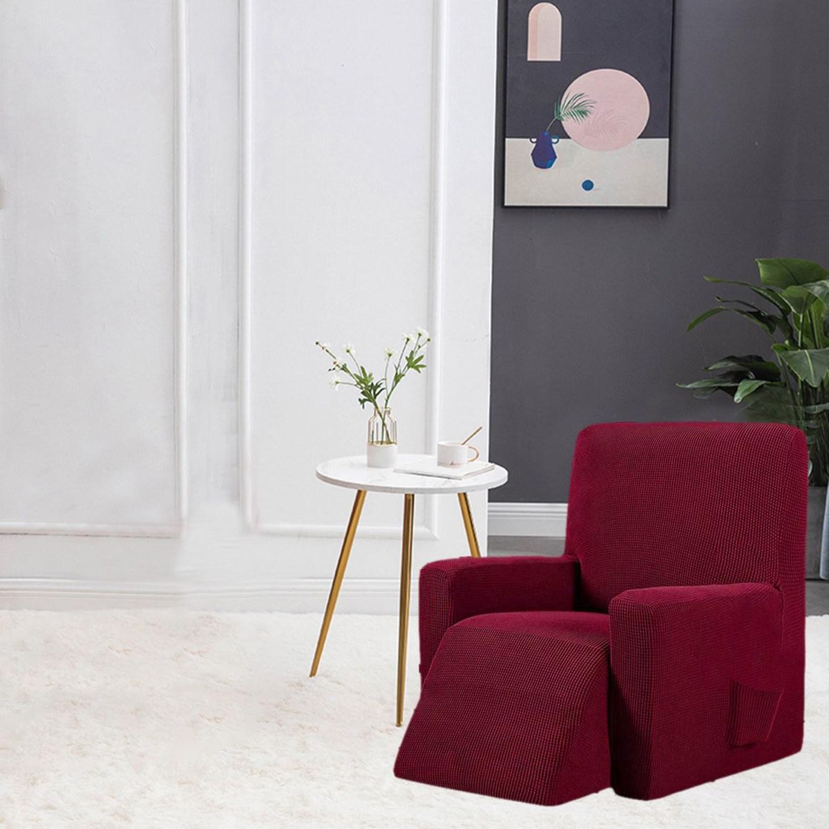 Elastic Recliner Chair Cover for Wingback Chair Sofa