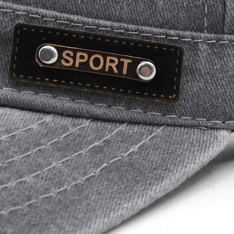 Washed Hats New Cotton Flat Caps Men's Mesh Sun Hats