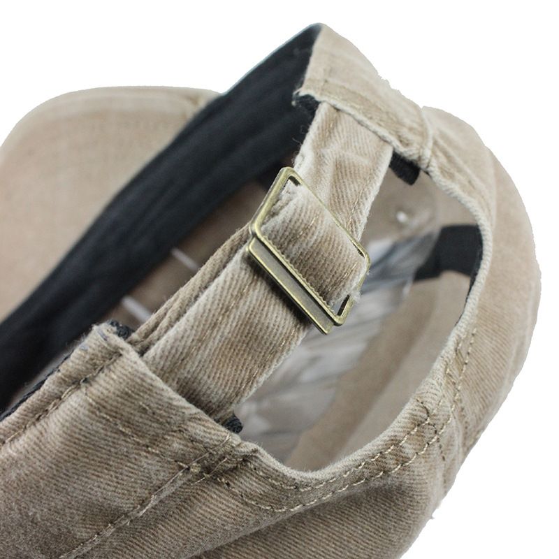 Washed Hats New Cotton Flat Caps Men's Mesh Sun Hats