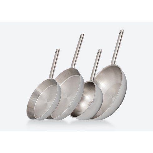 Queensense Shiny 5 Layer Stainless Steel Frying Pan
