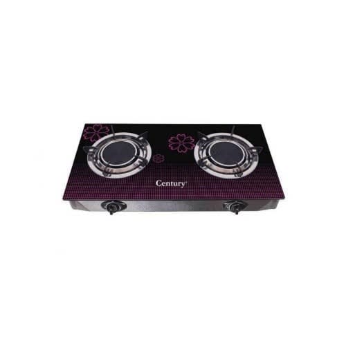 Infrared Glass Top Gas Cooker - Double Burner