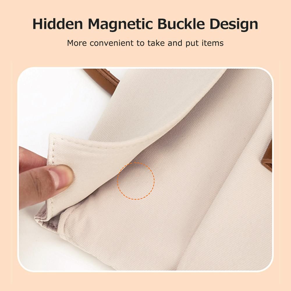 Portable Laptop Bag Large Capacity Handheld Laptop Bag Splash-proof Oxford Cloth Business Computer Bag Beige