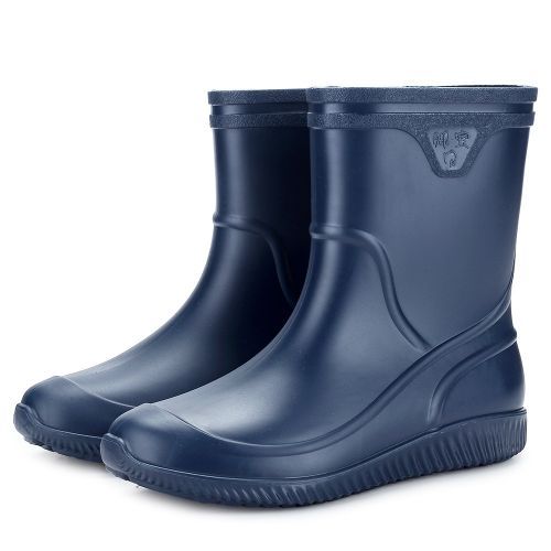 Men Raining Boots Fishing Waterproof PVC Footwear Outdoor