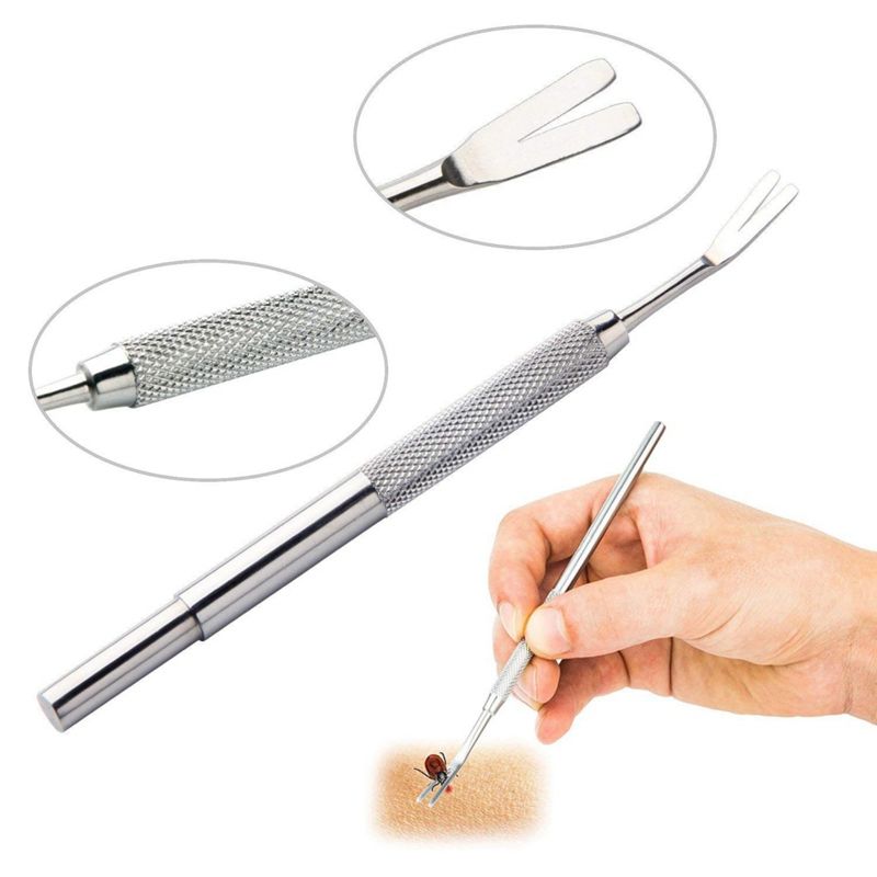 2 In 1 Pet Dog Flea Treatment Tick Removal Hand Tool Set