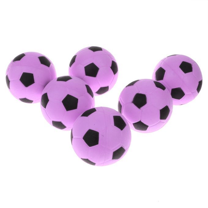 6 Pieces 24 Mini EVA Football Sports Balls Kids Indoor Outdoor Pink