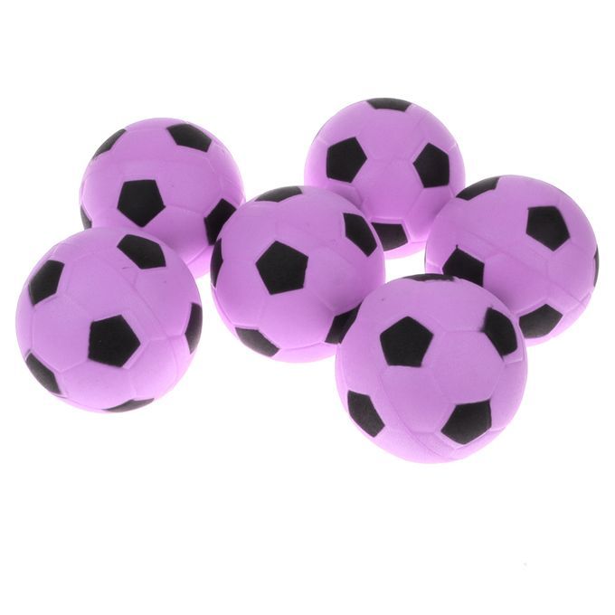 6 Pieces 24 Mini EVA Football Sports Balls Kids Indoor Outdoor Pink