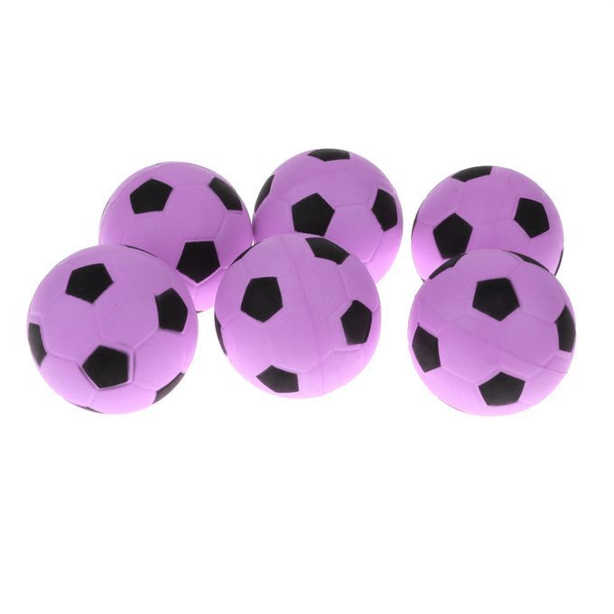 6 Pieces 24 Mini EVA Football Sports Balls Kids Indoor Outdoor Pink