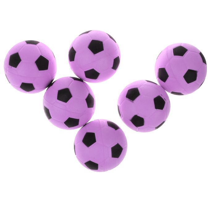 6 Pieces 24 Mini EVA Football Sports Balls Kids Indoor Outdoor Pink