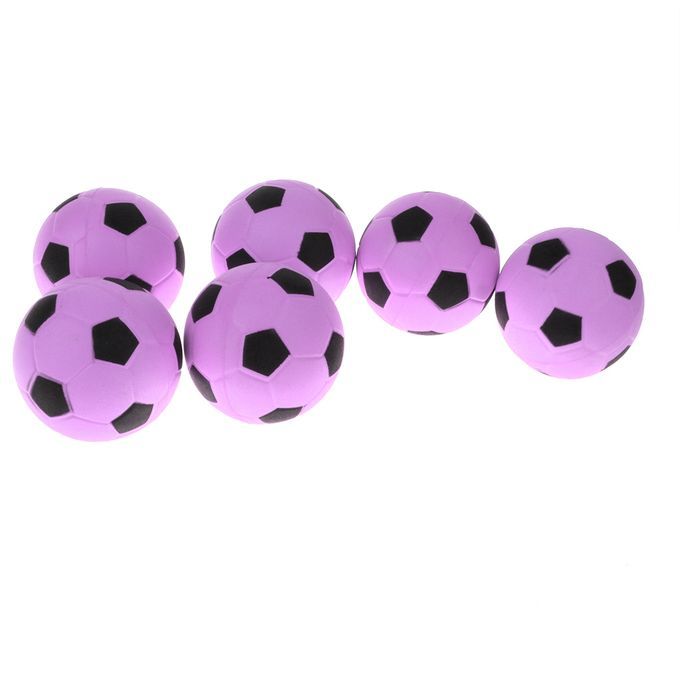 6 Pieces 24 Mini EVA Football Sports Balls Kids Indoor Outdoor Pink