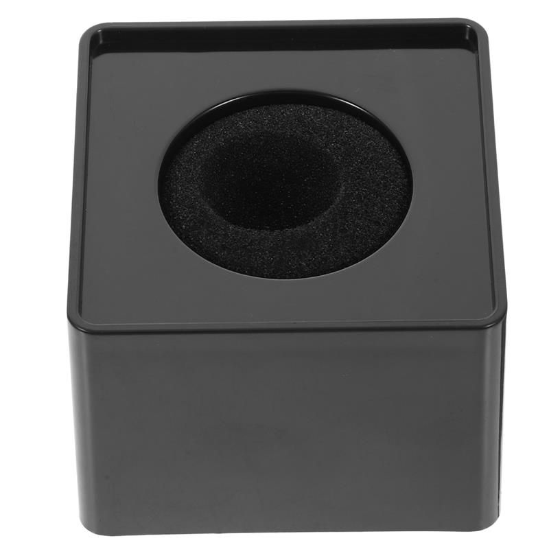 Microphone Logo Flag Mic Station Cube Square Interview Box Abs Prop Stand Flags Portable Shaped Holder News Reporter Injection