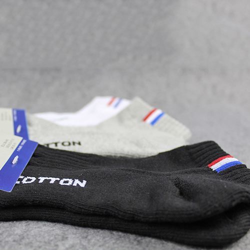 3 Pairs Mens Performance Cotton Cushioned Casual Athletic Ankle Socks