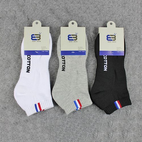 3 Pairs Mens Performance Cotton Cushioned Casual Athletic Ankle Socks