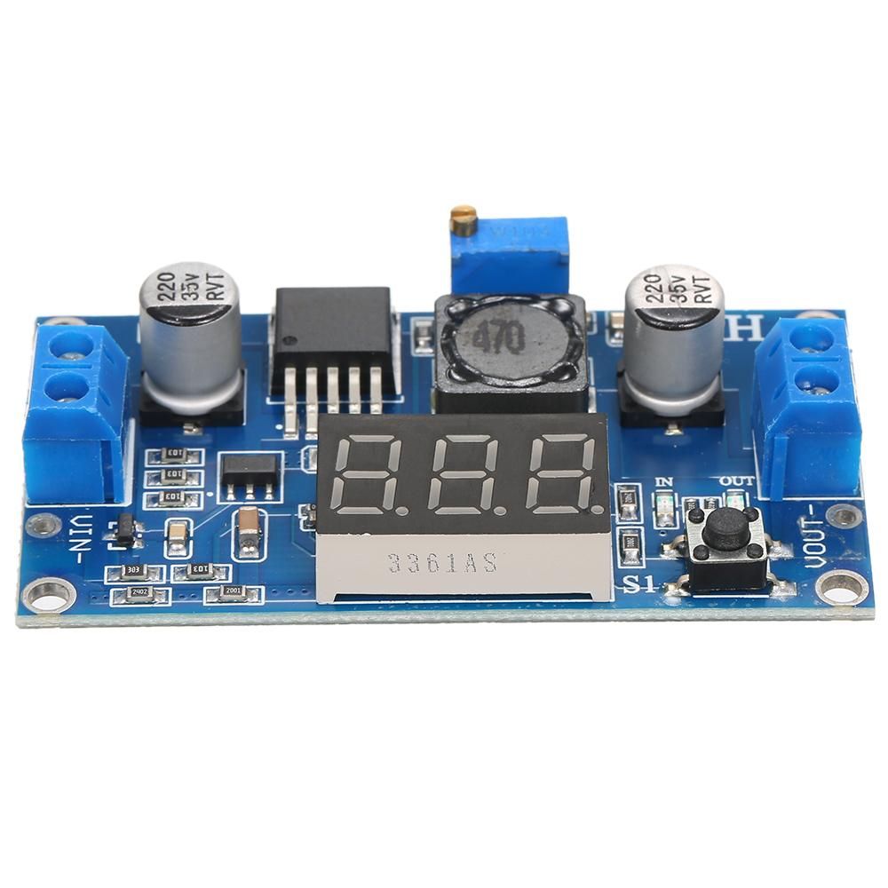 LM2596S DC-DC Step-Down Adjustable Power-Supply Module LM2596 Voltage Regulator with Digital Display 3A 5A 75W 24V to 12/5V