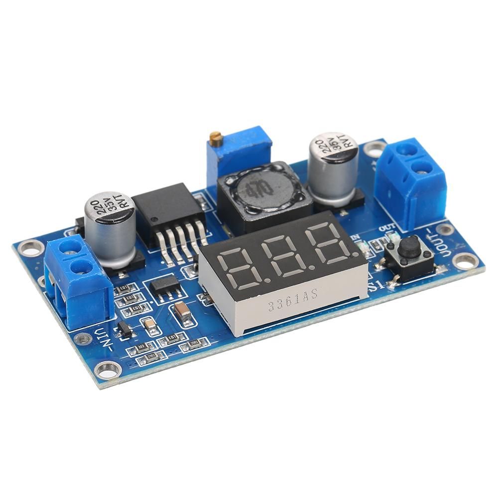 LM2596S DC-DC Step-Down Adjustable Power-Supply Module LM2596 Voltage Regulator with Digital Display 3A 5A 75W 24V to 12/5V
