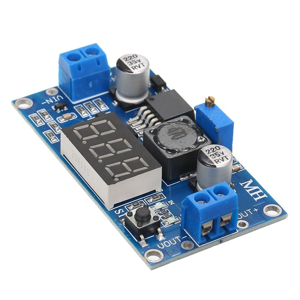 LM2596S DC-DC Step-Down Adjustable Power-Supply Module LM2596 Voltage Regulator with Digital Display 3A 5A 75W 24V to 12/5V