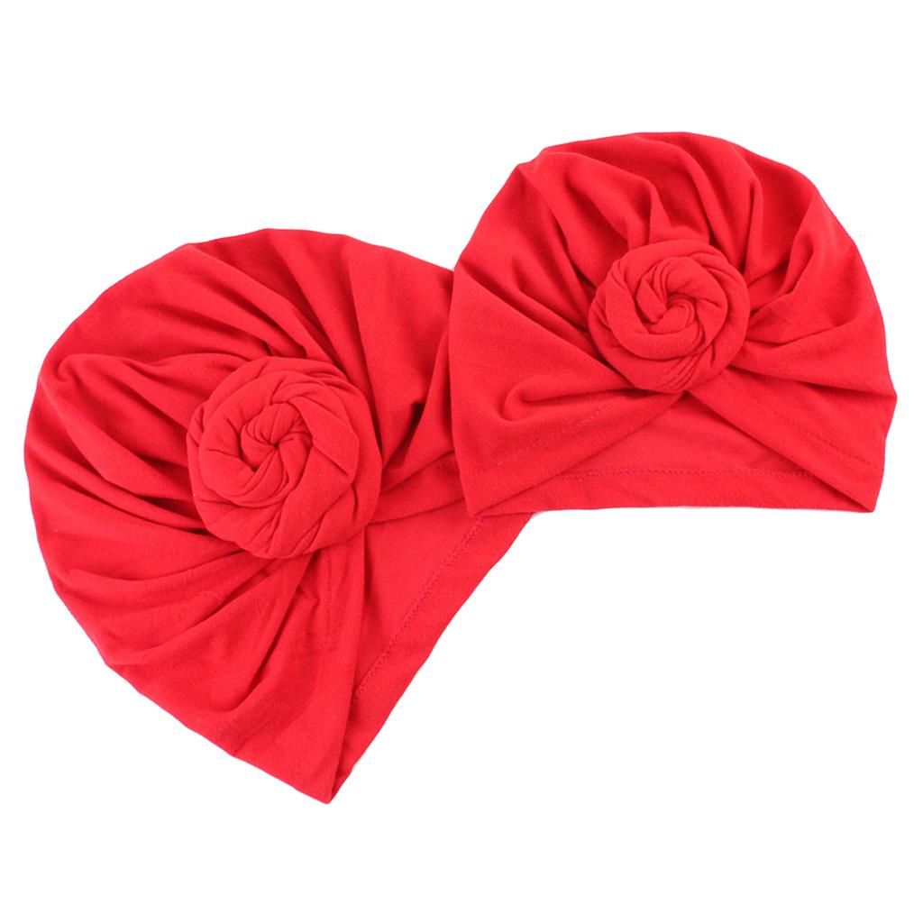 Mother And Baby Turban Red