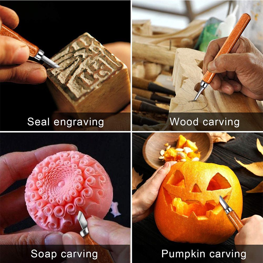 12 PCS Set Woodworking Cutters Set Carving DIY Woodworking