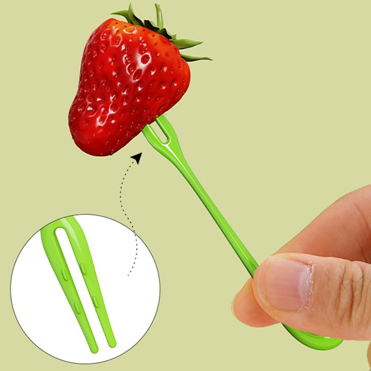 Kids Food Picks Radish Delight Fruit Fork Set 30pcs Non-slip for Easy White