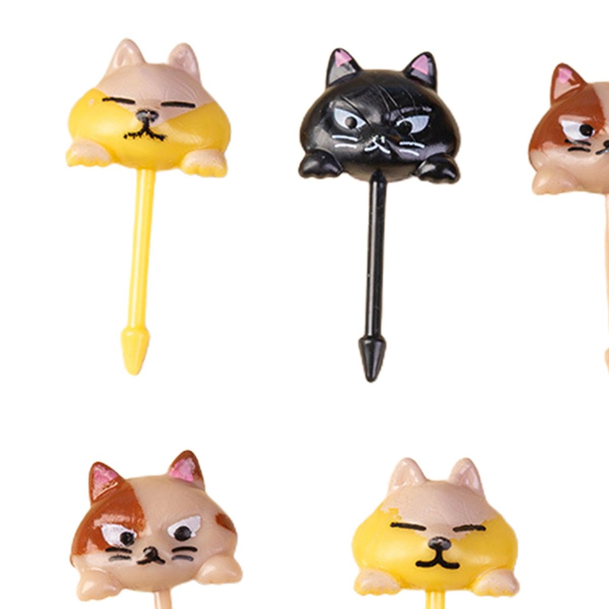 6Pcs Fruit Pick Food Grade Dessert Fork C