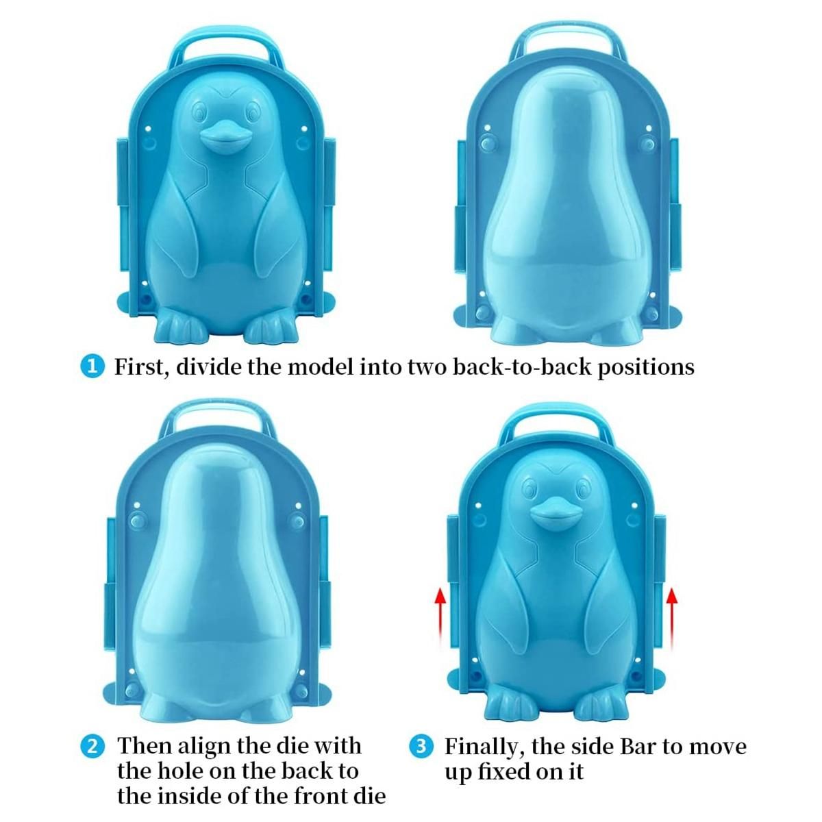 Cute Penguin Snowball Maker Clips for Snowball