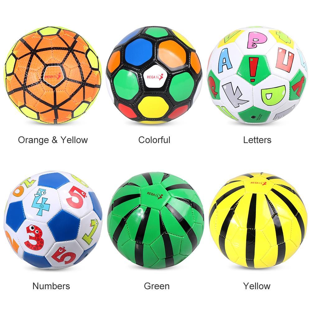 Size 2 Kids Soccer Ball Inflatable Soccer Training Ball Gift for Children Students