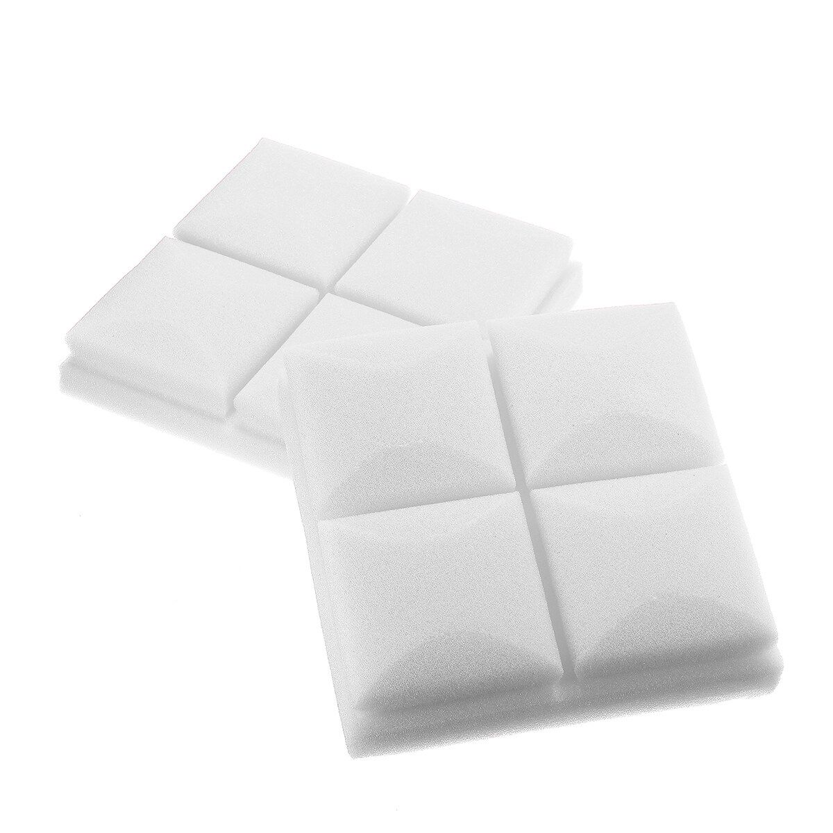5pcs Sound-absorbing Cotton Soundproof Cotton Shed Wall Muffler Sponge Material Acoustic Foam Cotton Soundproofing Acoustic Foam Tiles Noise Soundproof 20x20x5cm White