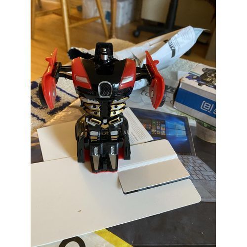 Car Inertial Transformer Robots Toy - White