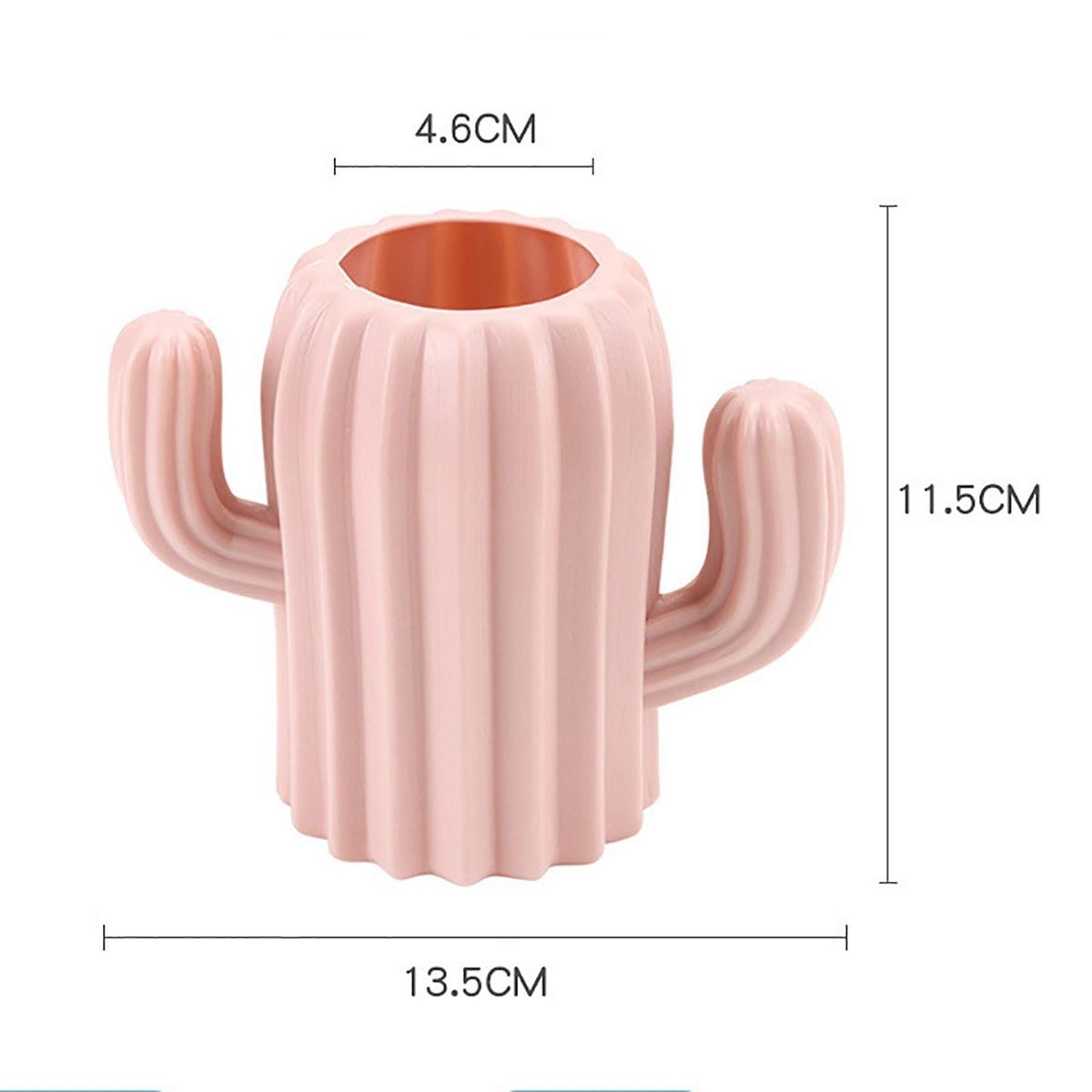 Brush Holder Desktop Organizer Cup Storage Box For Home Pink