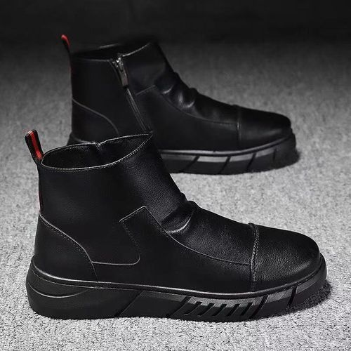 Men's New Business Working Leather Shoes-Black
