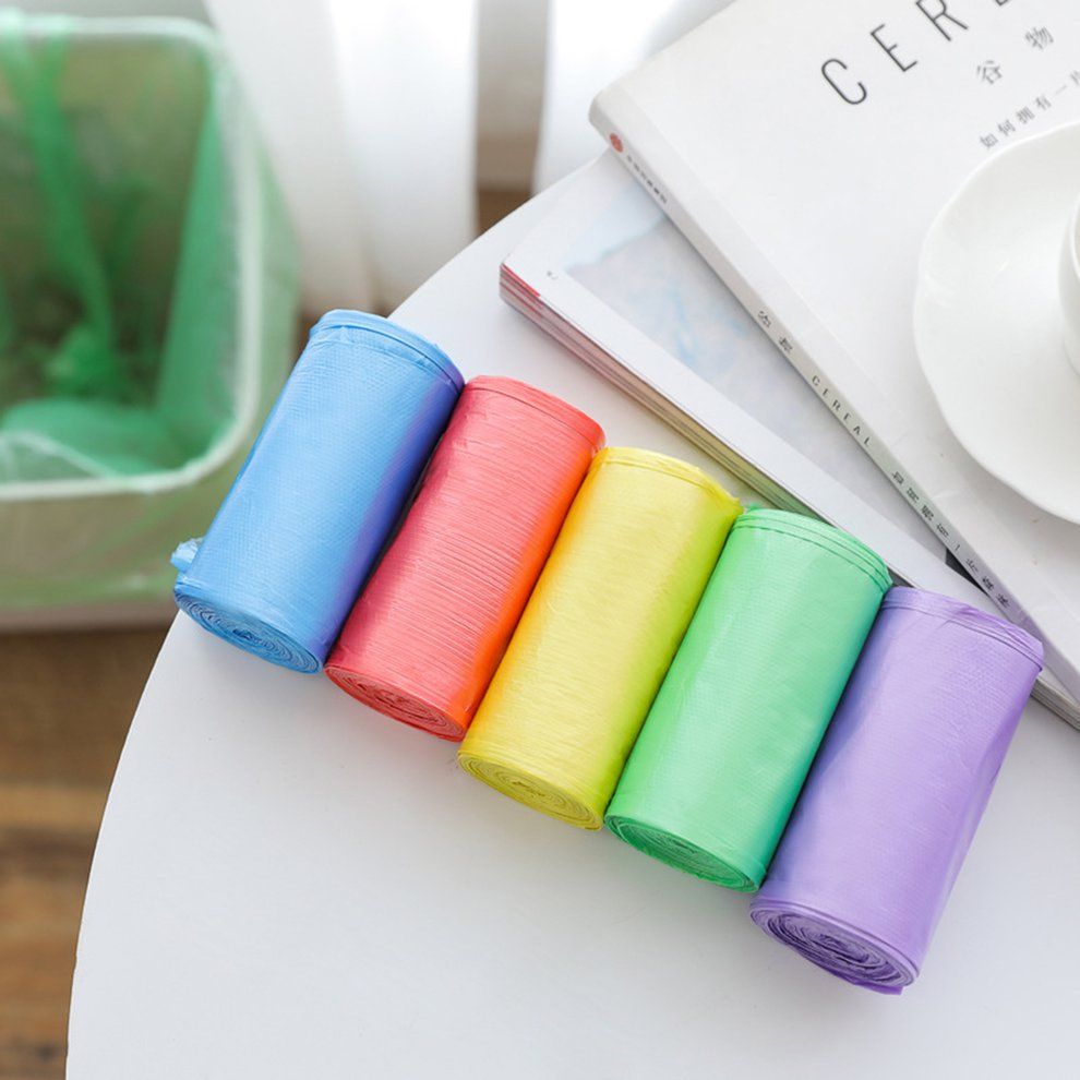 Multi-color Trash Bags Garbage Bags Bathroom Bedroom Office Bags For Trash Can