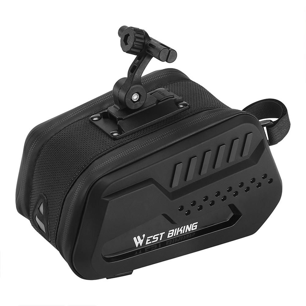 Bike Saddle Tube Bag Waterproof Bicycle Under Seats Bag Large Capacity Cycling Storage Bag Quick Release Bicycle Accessories
