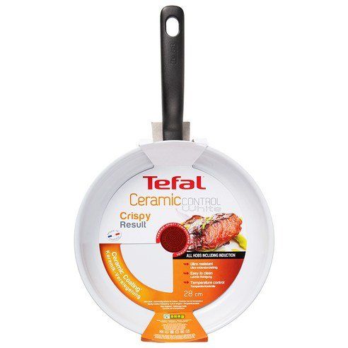 Tefal Ceramic Control Frying Pan White