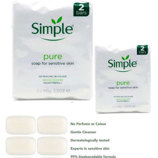 Pure Soap For Sensitive Skin 4 Bars