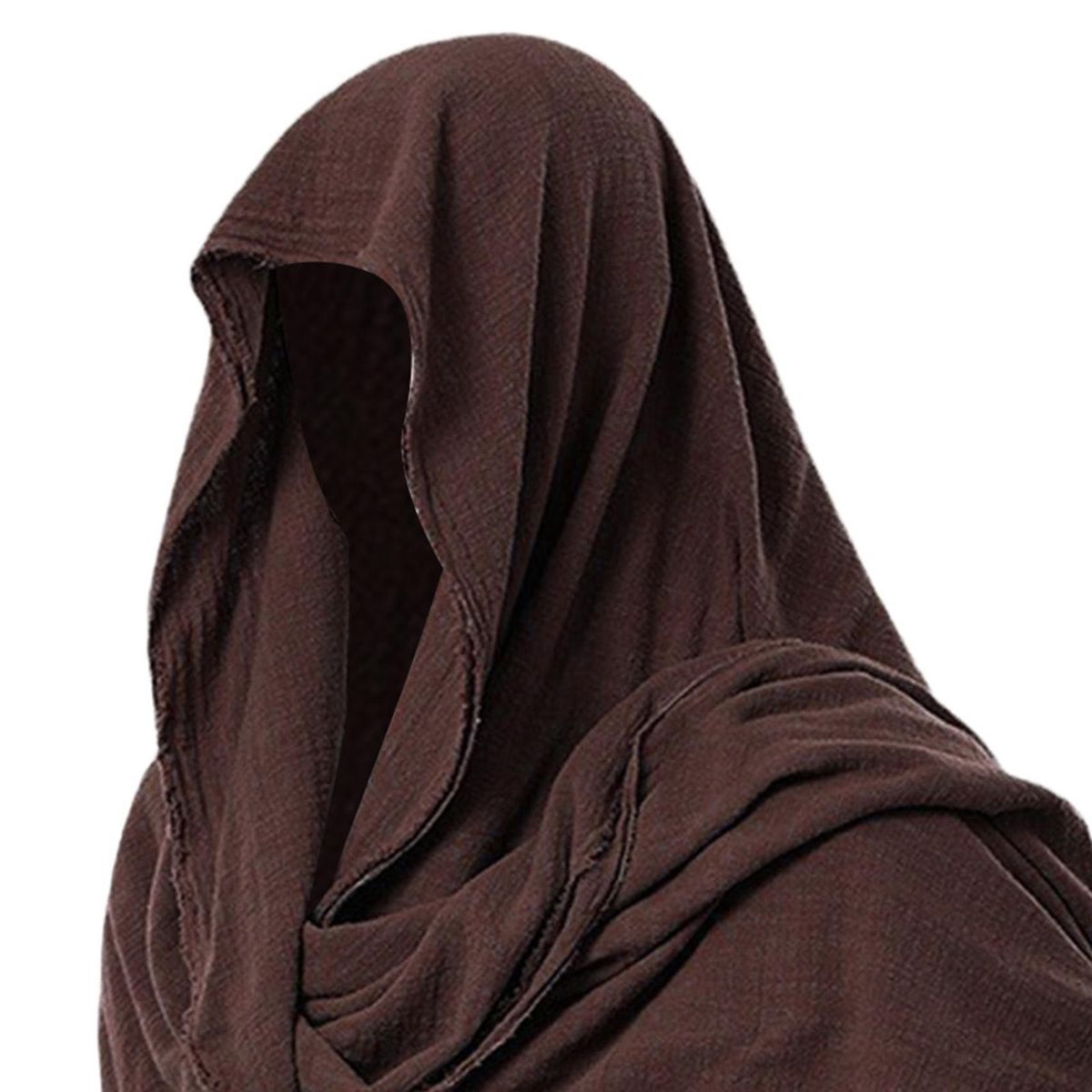 Men Shawl Men Hood Cloak Pirate Cosplay Dark Brown