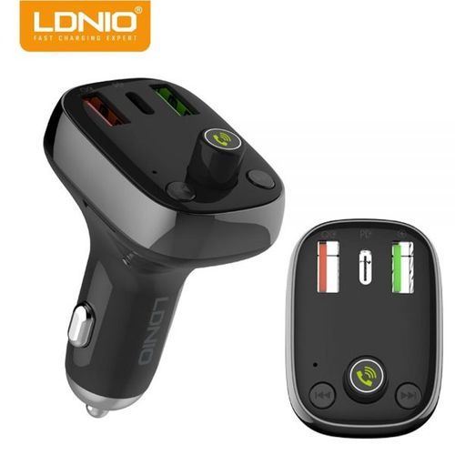 Bluetooth 5.0 FM Transmitter With Triple USB Charger